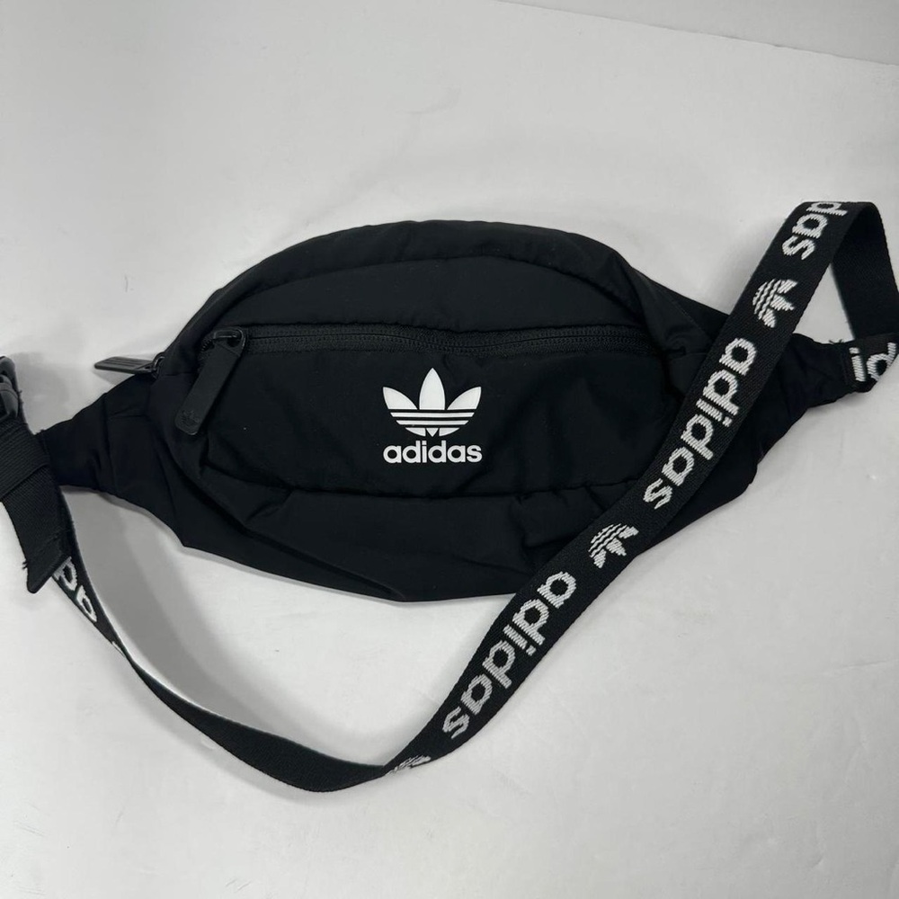 Adidas Black Belt Bag with Logo Strap